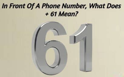 what does +61 replace in a phone number.